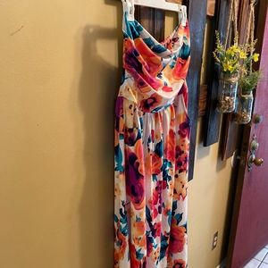 Women's Floral Print Maxi Dress